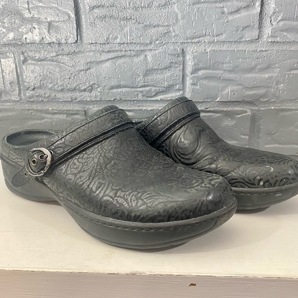 DANSKO BUCKLE SLIP ON CLOGS - Picture 1 of 9